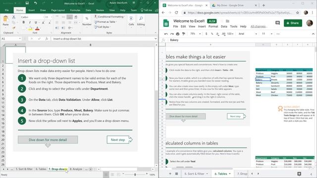 Edit Excel Files in Google Drive Using Google Sheets - Full Feature Comparison смотреть онлайн