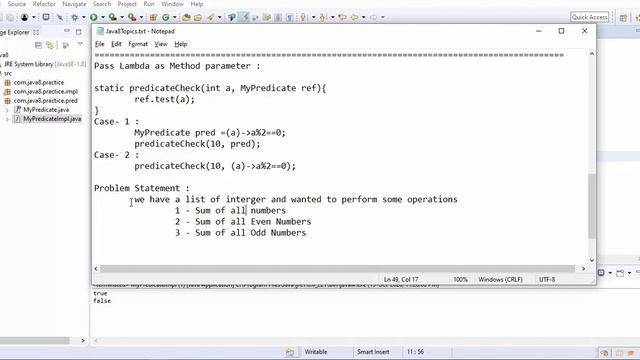 Java 8 New Features Tutorials - 06 : Lambda Expression as Method Parameter resolve Problem Statemen