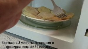 ПЕЧЕНЬЕ В МИКРОВОЛНОВКЕ С ПРОСТЕЙШИМ КАКАО КРЕМОМ (быстрый, вкусный, лёгкий десерт)