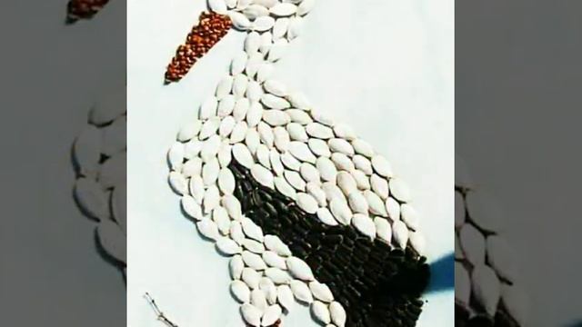 поделки детей из семян, круп, скорлупы орехов смотреть онлайн