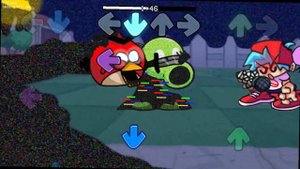 FNF VS Glitched Red & Peashooter | Pibby Red & Peashooter - Birds and Botany Song