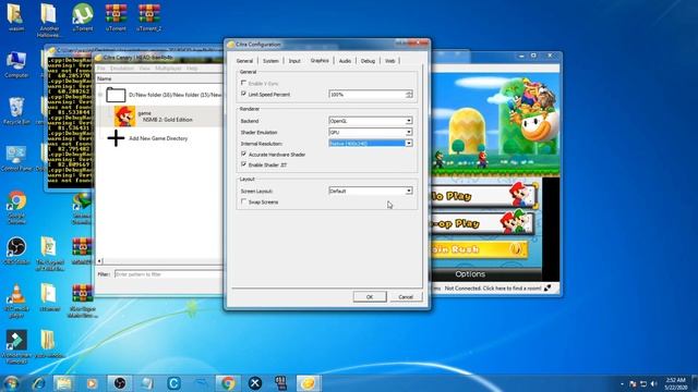 How to set full screen on Citra Emulator