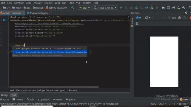 How To Implement Bottom Navigation Menu With Floating Action Button | Java | Android App Developmen
