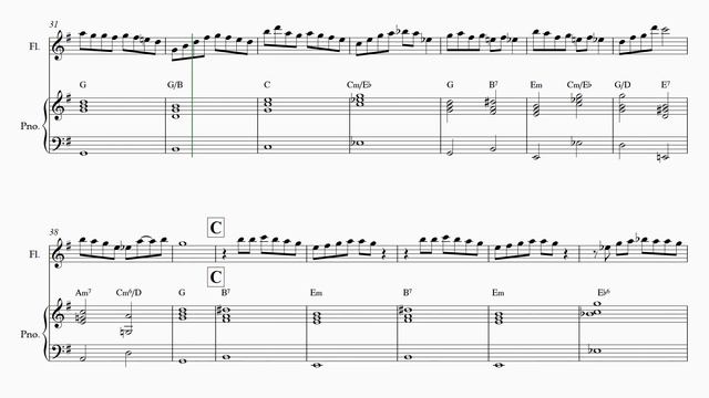 All I Want For Christmas is You FLUTE and PIANO Sheet Music, christmas carol songs, how to play All смотреть онлайн