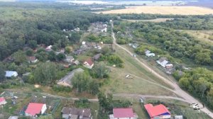 село Хопер Колышлейского района Пензенской области \ обзорная аэросъемка