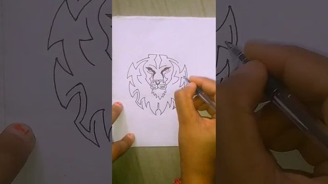 Best Lion Tattoo ? made by me ?keep enjoying #easydrawing