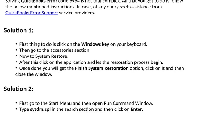 Troubleshoot QuickBooks Error Code 9994 – Step-by-Step Solution Method