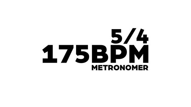 175 BPM Metronome 5/4 смотреть онлайн