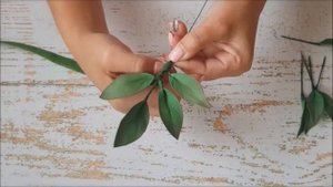 РЯБИНА своими руками // Веточка рябины DIY Mellas