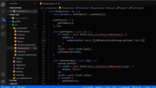 MERN Stack Project Part 36 - Send Auth Token from React js | Nodejs Tutorial in Hinidi | #mernstack