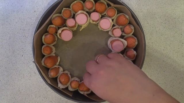 ? Сосисочный торт/ Закуска из сосисок