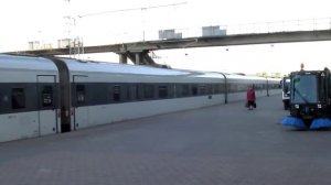 отправление Экспресса Харьков - Киев 6-56 Южный вокзал Крюковский состав