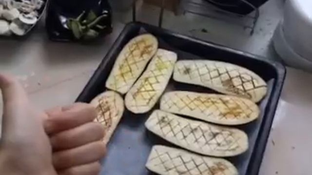 Баклажаны с грибами,фаршем и домашним майонезом,в духовке смотреть онлайн