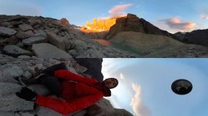 Torres del Paine Mountains in Patagonia, Chile (360 VIDEO)