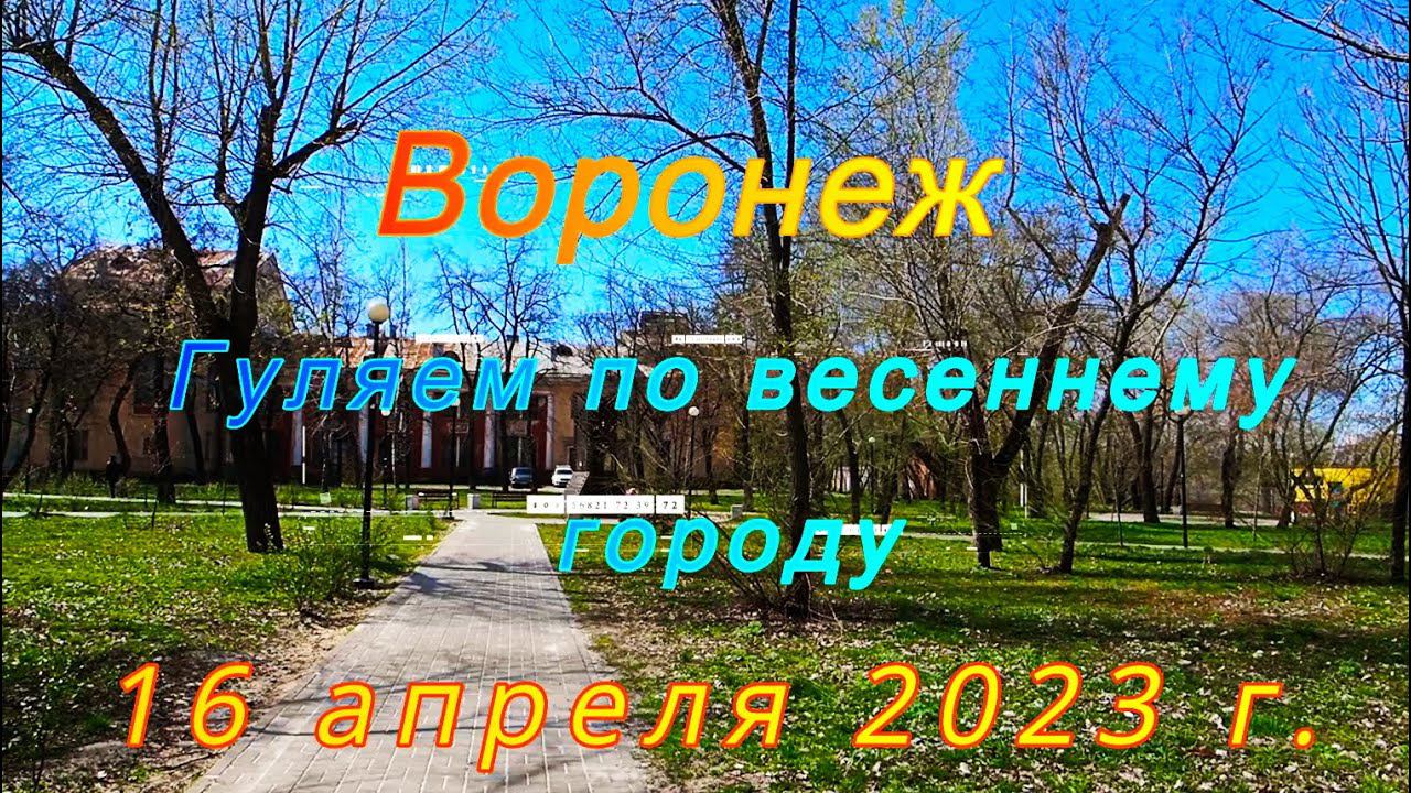 Воронеж, Прогулка по весеннему городу, 16 апреля 2023 г. Voronezh, A walk through the spring city