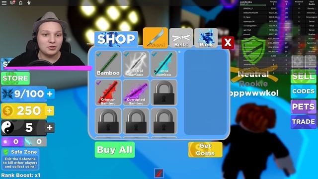 ОТ НУБА ДО ПРО НИНДЗЯ СИМУЛЯТОР ROBLOX смотреть онлайн