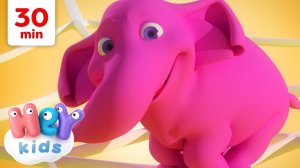 Ein Elefant ging ohne Hetz und Mehr! | Tierisches Lied | HeyKids Deutsch Kinderlieder