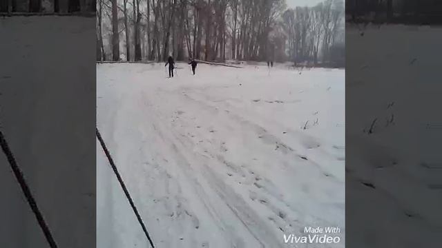 Влог. На лыжах. смотреть онлайн