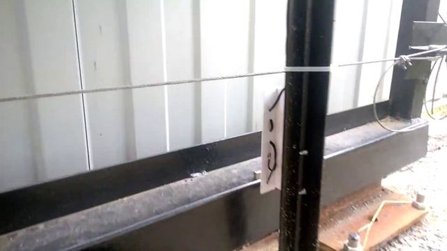 Откатные ворота с тросовым приводом смотреть онлайн