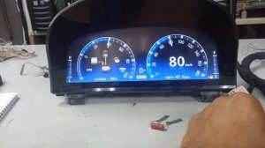 Приборная панель Тойота с ЖК дисплеем.Температура ДВС, внешняя температура.Красивый свап )))