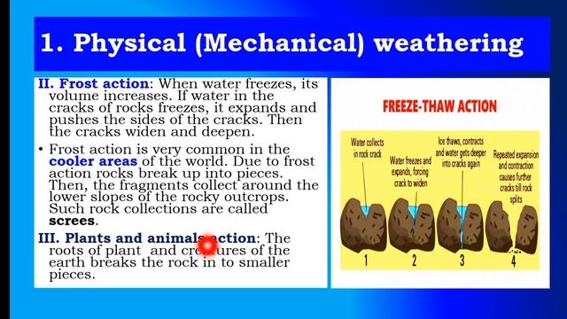 Grade 12 Geography New curriculum Unit one part 6: External Forces : Weathering @bridgeeducation477 смотреть онлайн