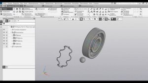 Уроки Компас 3D. Сборка деталей в Компас 3D. Подшипник
