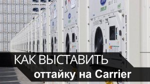 Как выставить оттайку на рефконтейнере Carrier