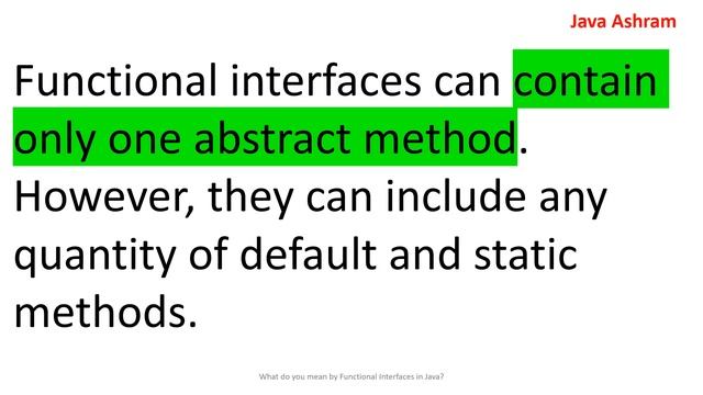 What do you mean by Functional Interfaces in Java? | JAVA8 Interview Question смотреть онлайн