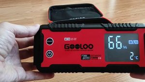 Прогрев внутренней батареи Jump Starter Gooloo GT 4000.