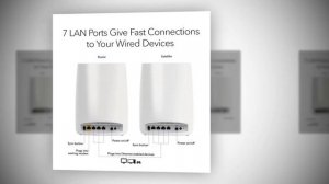 NETGEAR Orbi Tri-band Whole Home Mesh WiFi System with 3Gbps Speed (RBK50)