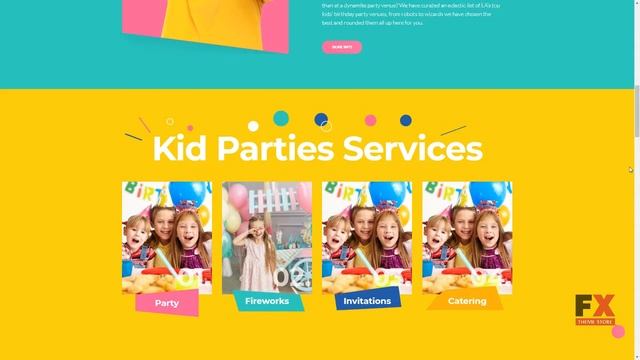 Kiddaboo - Kid Parties Services Responsive WordPress Theme TMT Matt H смотреть онлайн