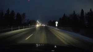 ASMR езда на машине ночью зимой