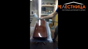 Лаковая отделка ступеней для лестницы "Прелестница"
