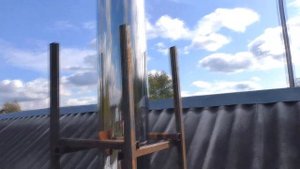Дымоход через крышу. Своими руками. Дополнительная огнезащита !