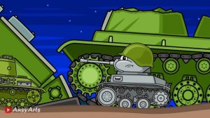 Leviathan vs KV-44. Steel Monsters. Cartoons About Tanks