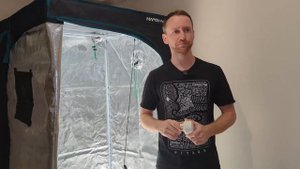 Установка вентиляции в гроубоксе Smart FC E3000 led grow light+3x3’grow tent+4’growkits