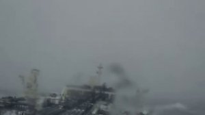 Шторм в охотском море