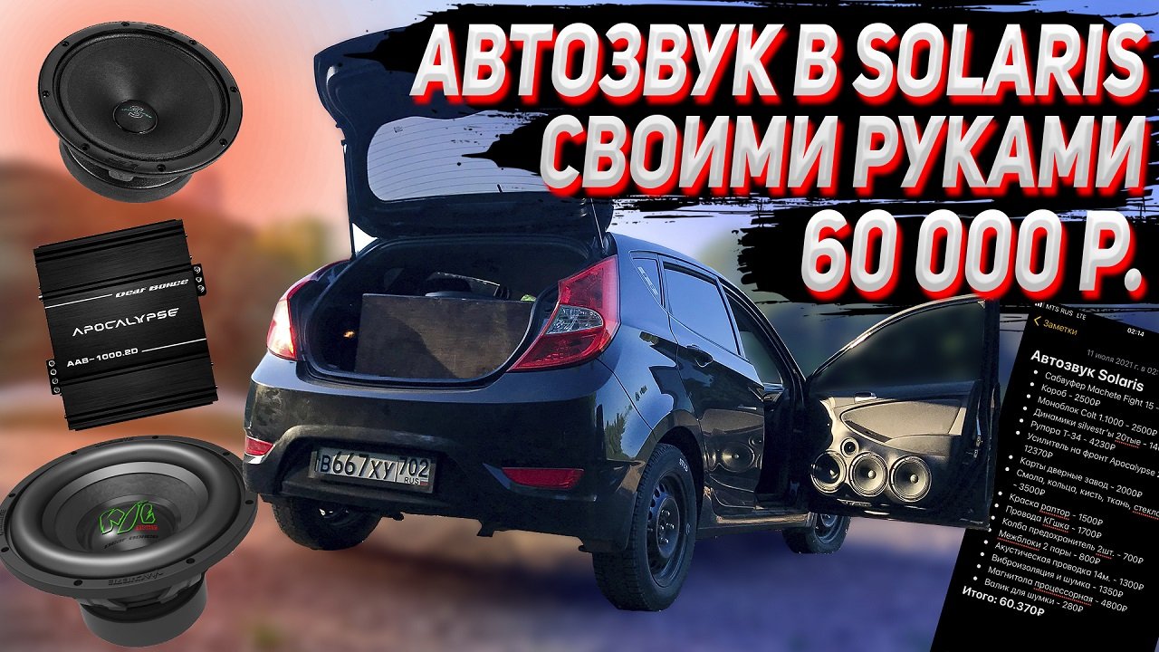 Розыгрыш автозвука. Солярис автозвук.