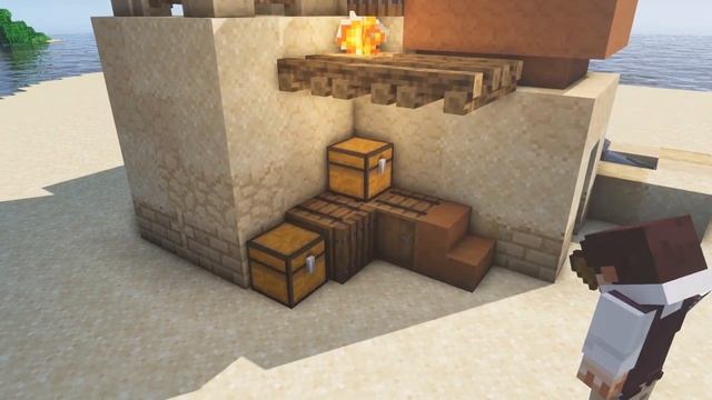 Стартовый дом в пустыне! Как построить красивый ДОМ в ПУСТЫНЕ!? смотреть онлайн