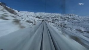 Вид из кабины скоростного поезда 720