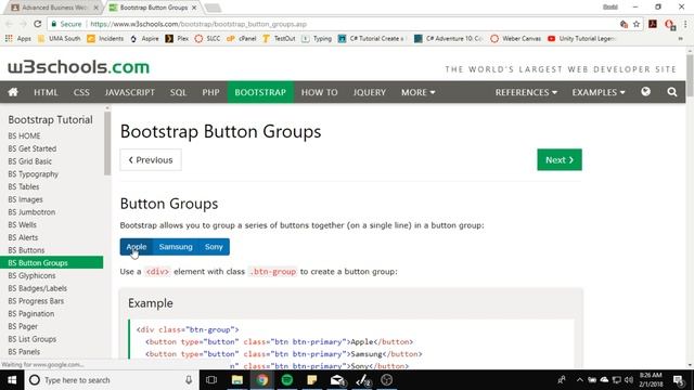 Bootstrap Buttons смотреть онлайн