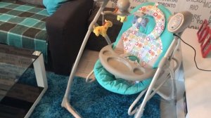 Кресло-качеля шезлонг Tilly Nanny BT-SC-0005 для ребёнка от 0 до 1 года. Видео-обзор.