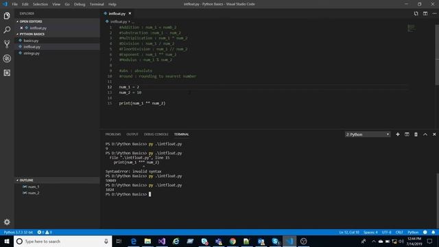 Python Basics: Integers and Floats | Python Basics | Back Benchers | A . Kalyan Babu