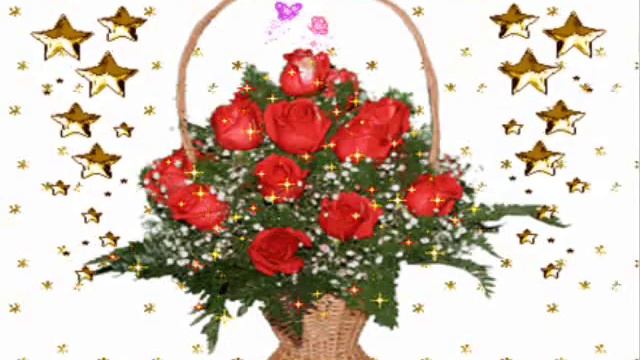 Музыкальная открытка букеты для любимой девушки! Очень красивые цветы!
