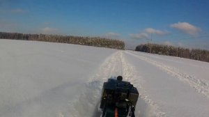 Февральские покатушки на мотобуксировщиках, и встреча с ГИБДД