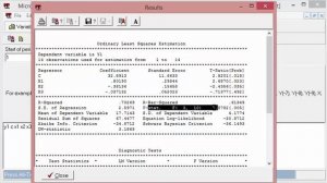 الانحدار الخطي المتعدد بالتطبيق على Eviews, Microfit, Gretl, Spss, Excel