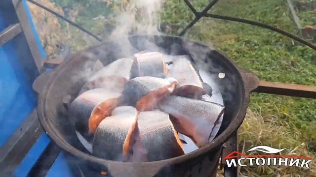 Коптим рыбу в казане самобранка смотреть онлайн