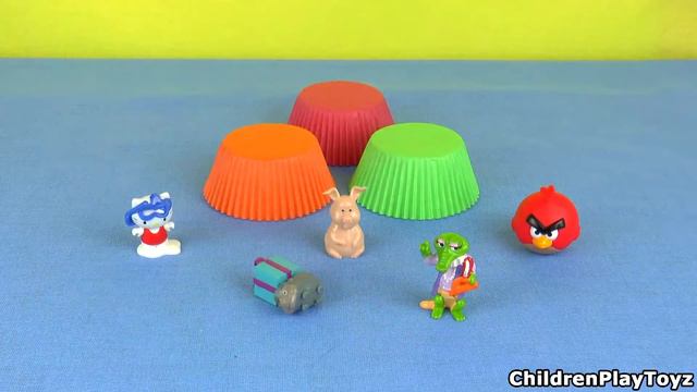 Masha i Medved Angry Birds Kinder Surprises Cupcake Surprise Sorpresa Juguetes смотреть онлайн