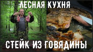Как пожарить говяжий СТЕЙК на мангале в 4к