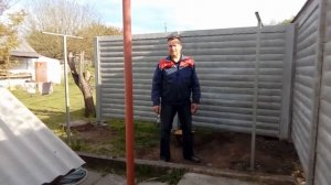 Установка забора на меже